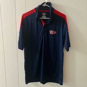 Genuine Merchandise Blue Short Sleeve Tee Minnesota Twins baseball large polo